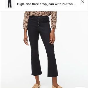 Jcrew Factory High Rise Crop Flare Jeans size 29